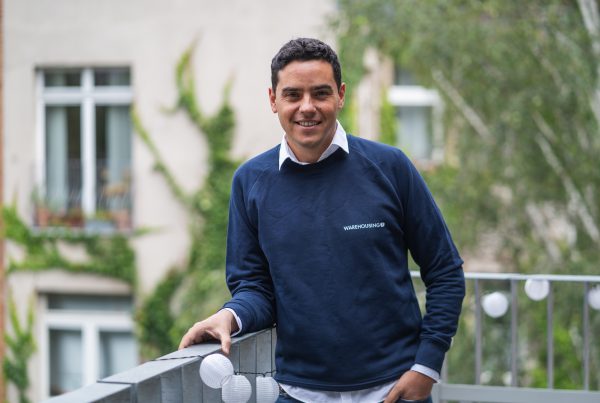 New CTPO Leandro Loiacono on a balcony in the office